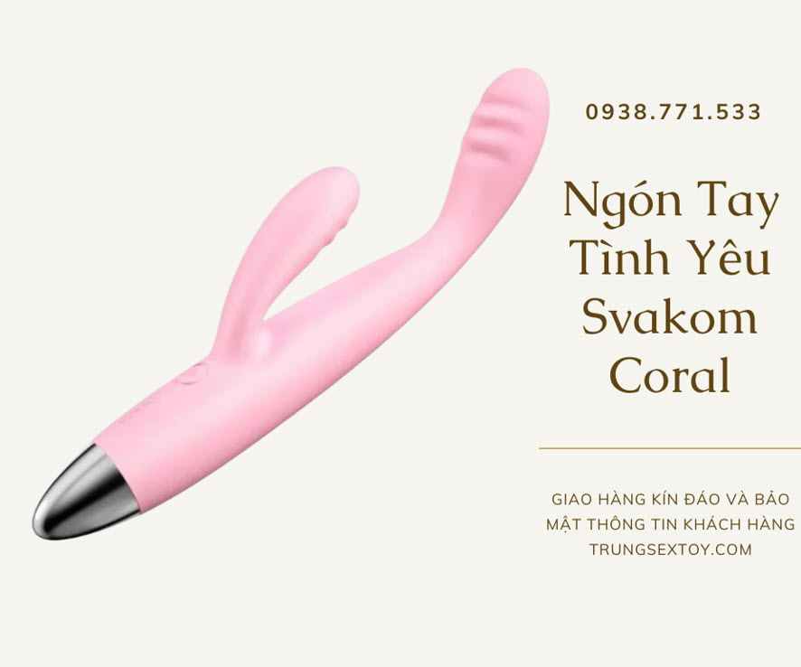 ngon tay co rung SVAKOM Coral ngon tay co rung SVAKOM Coral