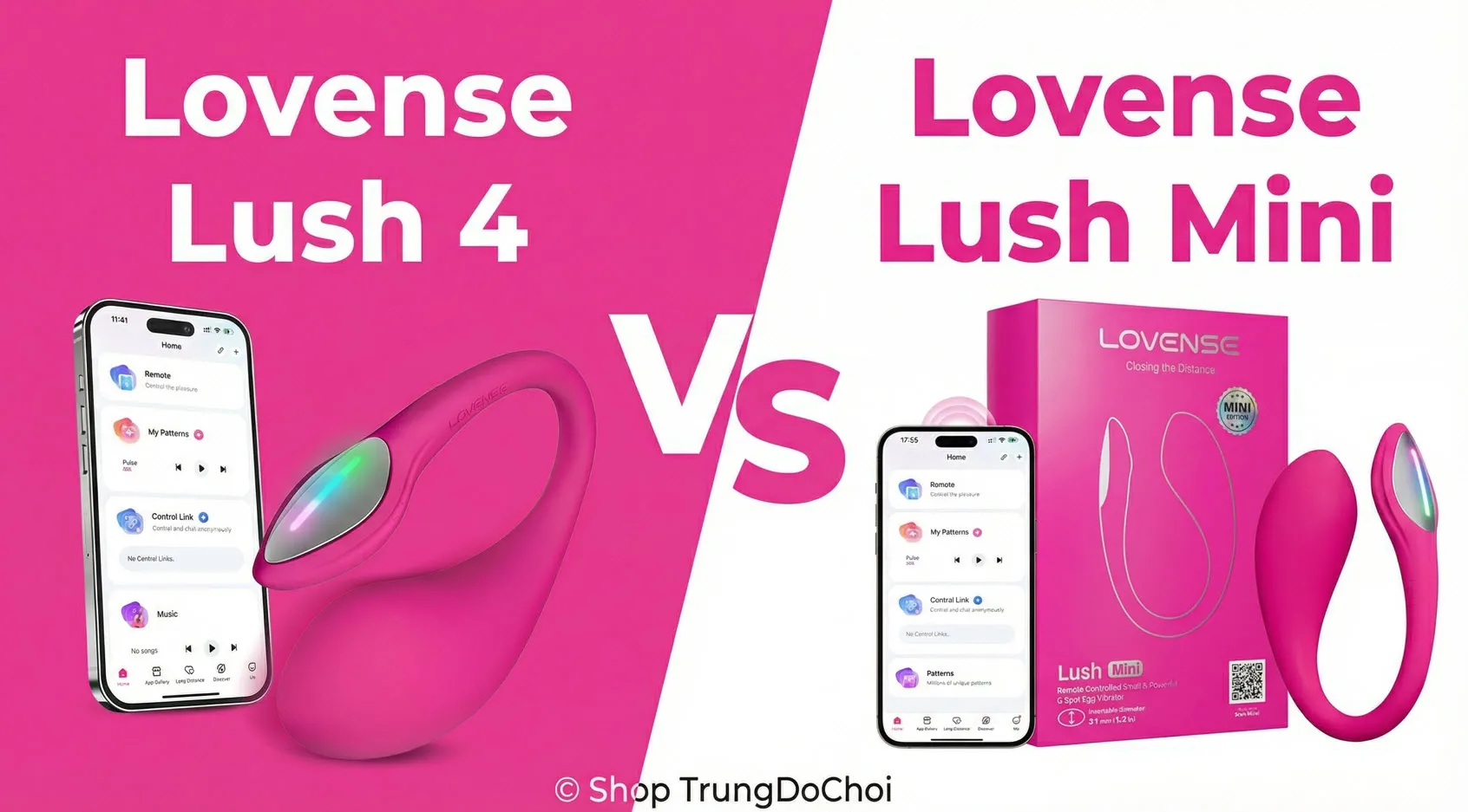 So sánh Lush 4 và Lush Mini So sánh Lush 4 và Lush Mini