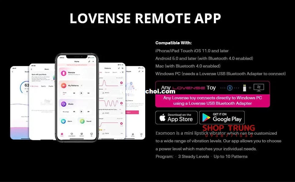 son môi rung Lovense Exomoon son môi rung Lovense Exomoon