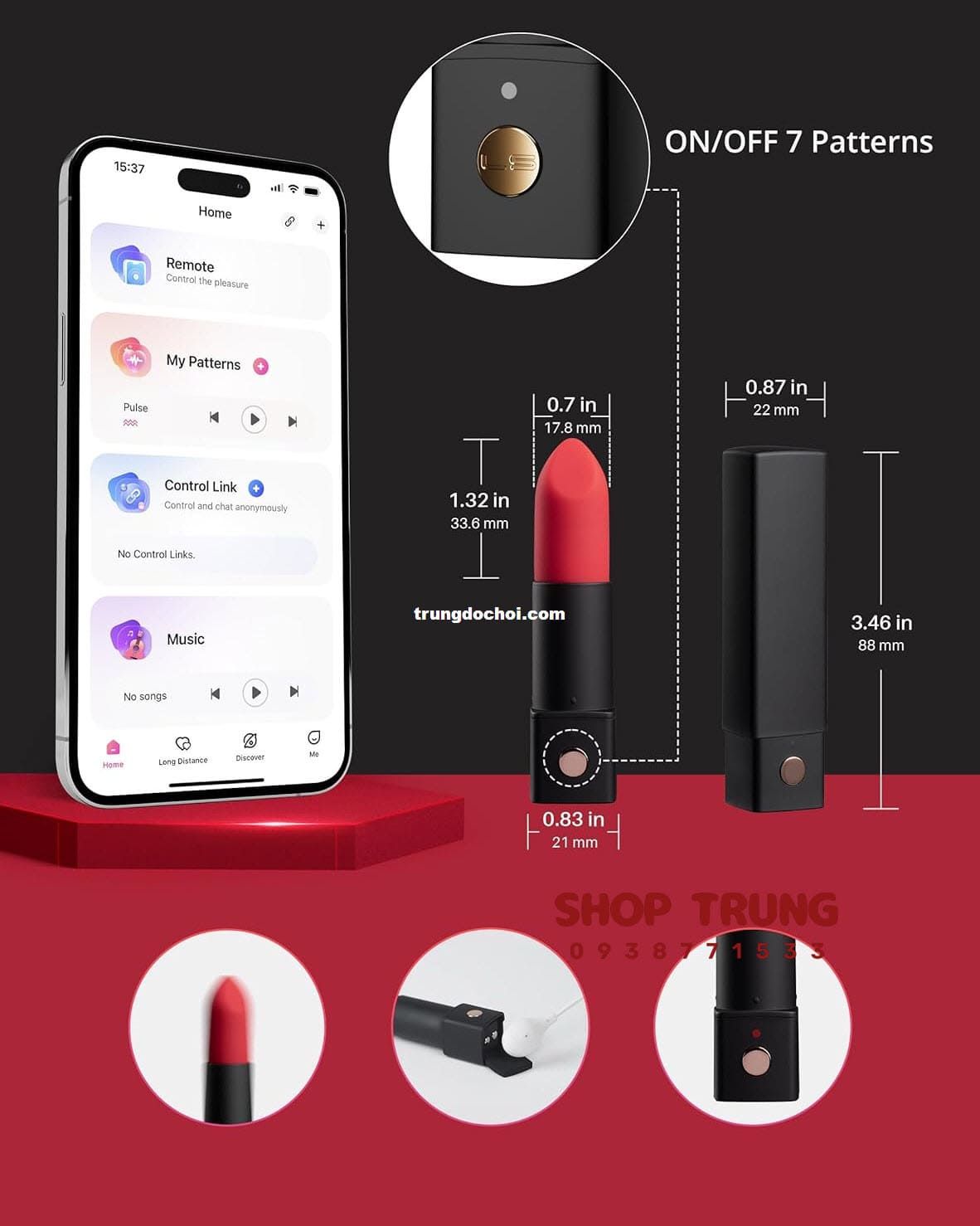 son môi rung Lovense Exomoon son môi rung Lovense Exomoon