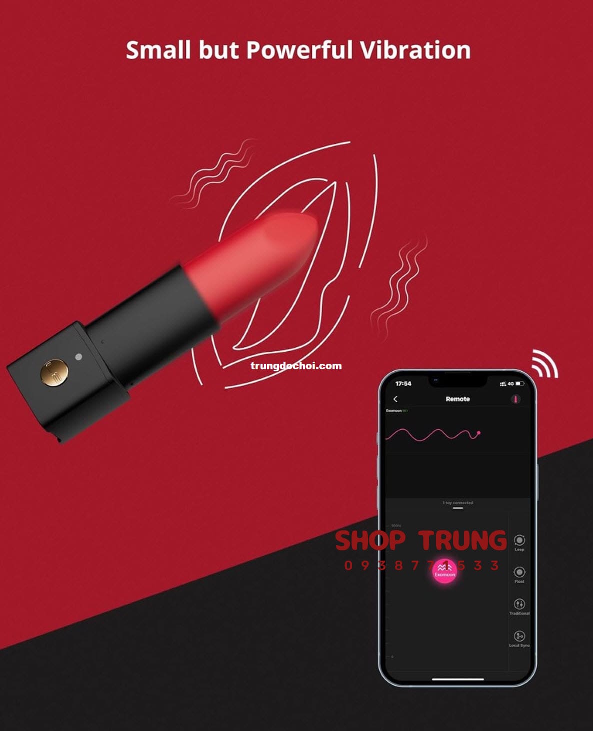 son môi rung Lovense Exomoon son môi rung Lovense Exomoon