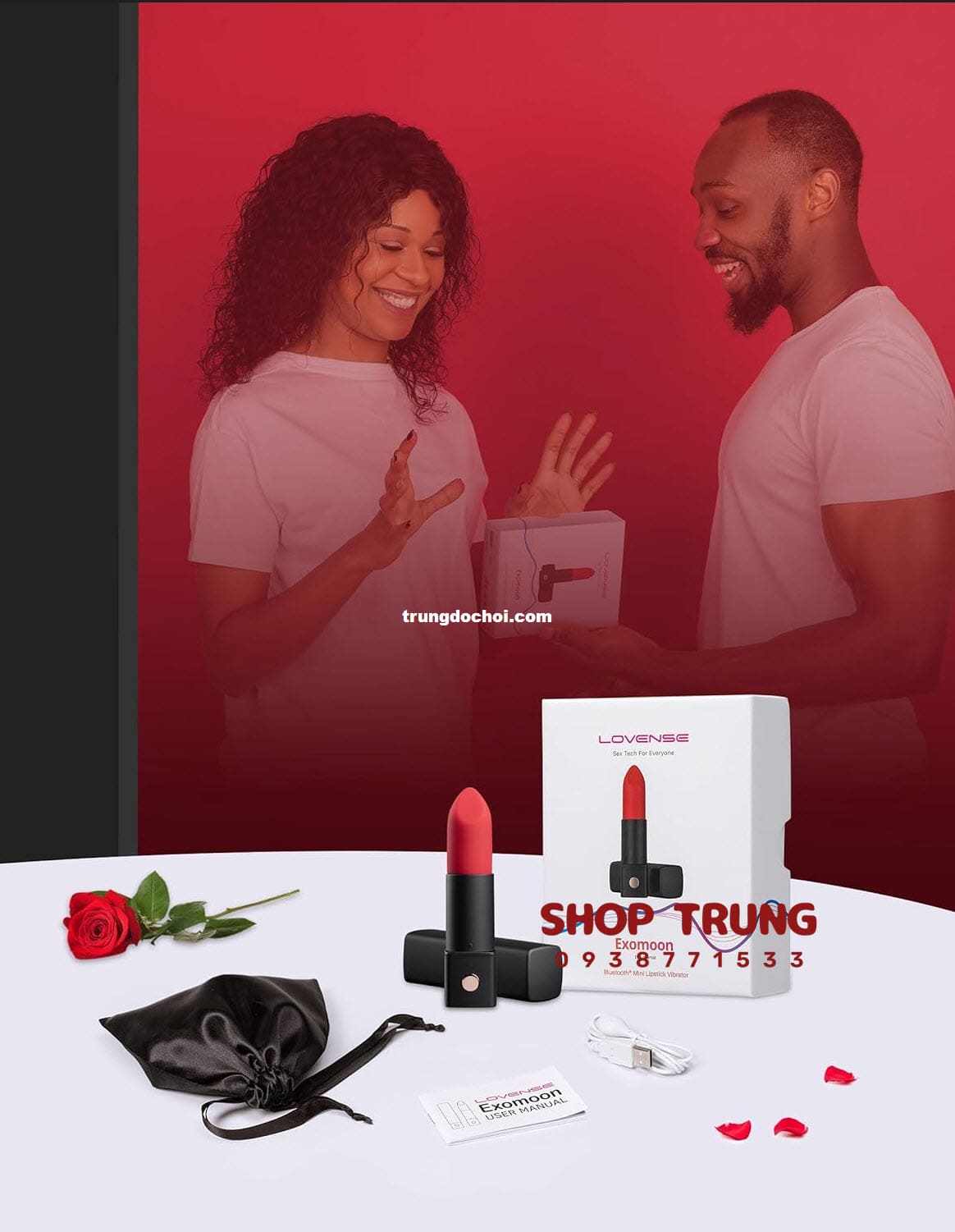 son môi rung Lovense Exomoon son môi rung Lovense Exomoon
