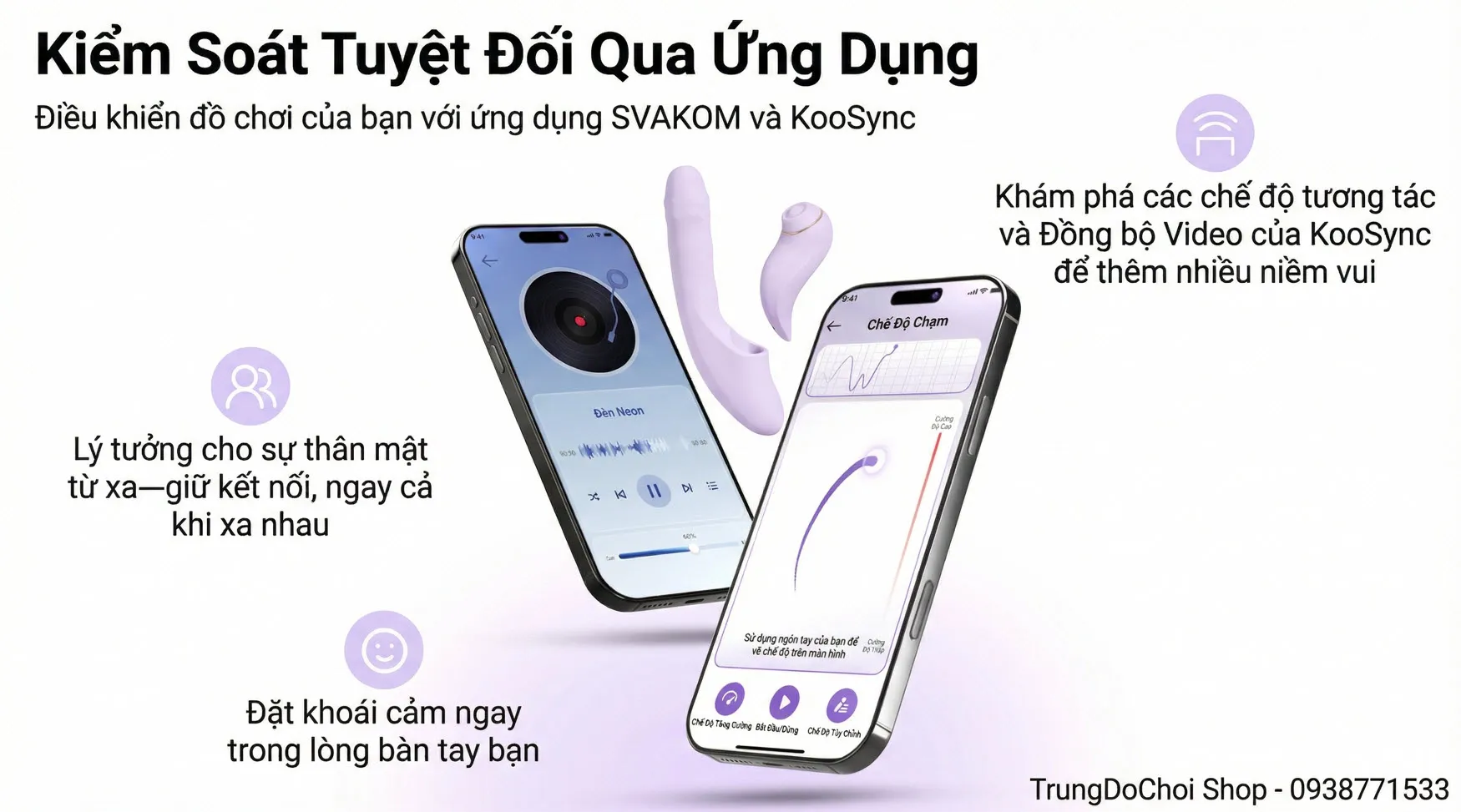 may rung 2 dau Svakom DuoGlow may rung 2 dau Svakom DuoGlow