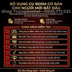 Bộ Dụng Cụ BDSM Cho Người Mới 7 Món Không Thể Thiếu Và Checklist Hoàn Chỉnh