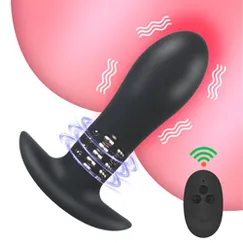 Đồ Chơi Anal Plug Rung vs Xoay 12cm Điều Khiển Từ Xa