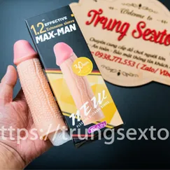 Bao Cao Su Tăng Kích Thước Dương Vật Có Gai Maxman 02