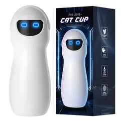 Cốc Thủ Dâm Cat Cup Không Rung Lõi TPE Tháo Rời, Thiết Kế Robot Kín Đáo