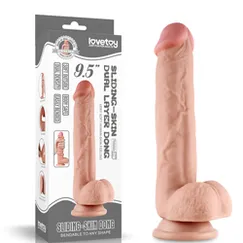 Tha hồ lên đỉnh với dương vật giả gắn tường da trượt Lovetoy 9 inch