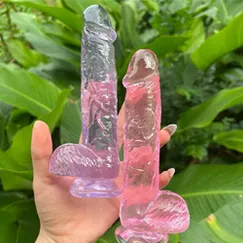 Dương Vật Giả Trong Suốt Nhiều Màu Sắc 12*2,5cm