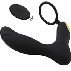 Máy Rung Kích Thích Hậu Môn Massage Tuyến Tiền Liệt có Vòng Đeo Giúp Lâu Ra Hơn