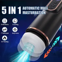 Máy Bú Mút Tự Động Rung Thụt và Co Bóp Có Nhiệt Độ