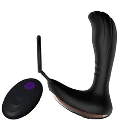 Matxa tuyến tiền liệt có rung, có quai đeo Cock Ring