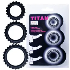 3 VÒNG ĐEO DƯƠNG VẬT TITAN CHỐNG XUẤT TINH SỚM