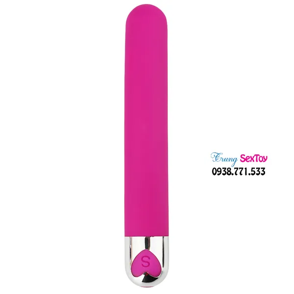 Mê mẩn với sextoy que rung trái tim silicon