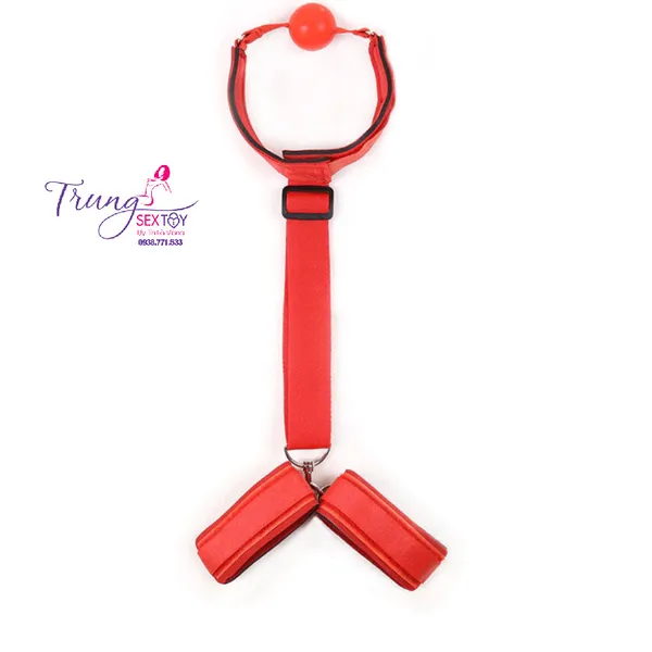 Set Đồ Chơi Bạo Dâm Khóa Tay và Bịt Miệng Siêu Phê