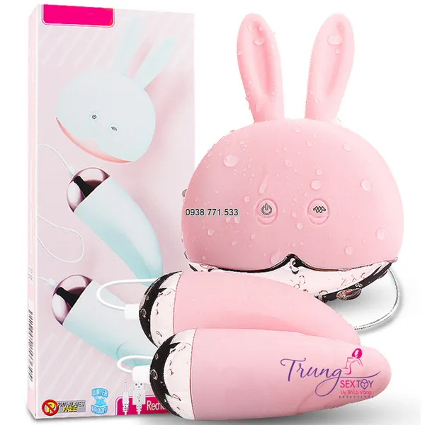 Trứng rung tình yêu có dây hình thỏ dạng viên đạn rung cực mạnh
