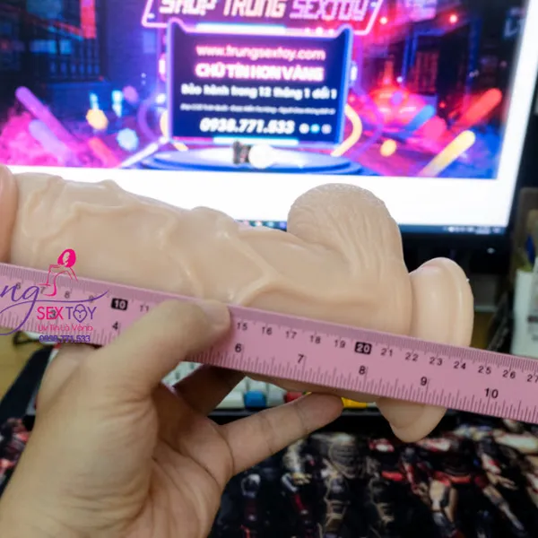 Dương vật giả hàng khủng màu da kích thước 25*6,5cm
