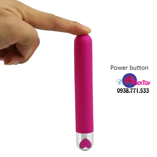 Mê mẩn với sextoy que rung trái tim silicon