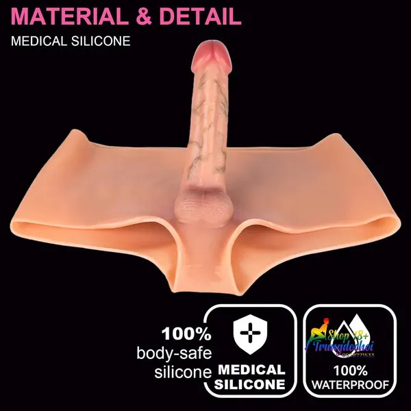 Dương Vật Giả Liền Quần Cho Les Dài 16,5cm Thiết Kế Ôm Sát