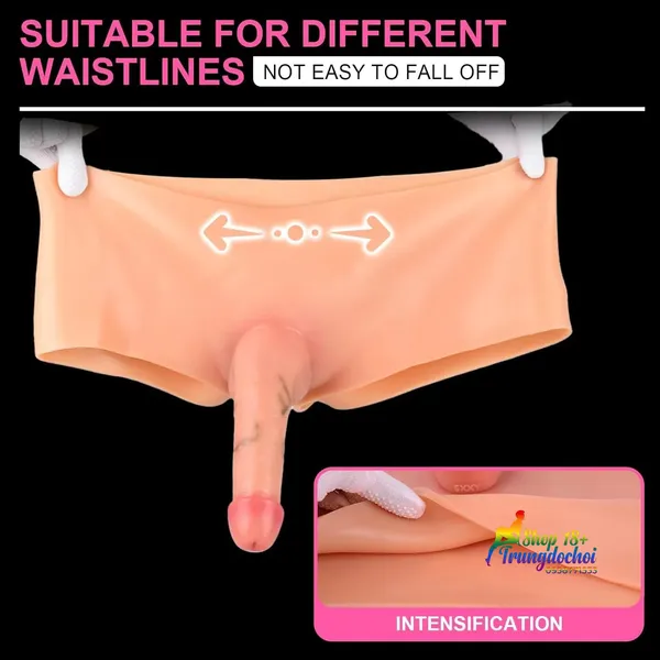 Dương Vật Giả Liền Quần Cho Les Dài 16,5cm Thiết Kế Ôm Sát