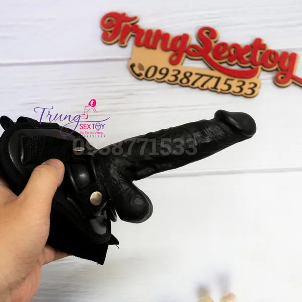 Cu giả có dây đeo màu đen dành cho les 11*3cm