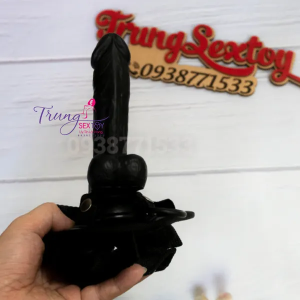 Cu giả có dây đeo màu đen dành cho les 11*3cm