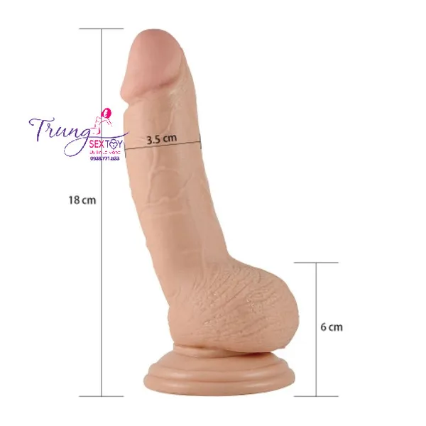 Dương vật giả Lovetoy 7 inch cong kích thích tận cùng điểm G