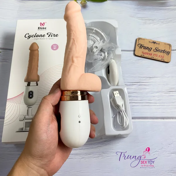 Dương vật giả Dibe điều khiền từ xa có nhiệt siêu phê