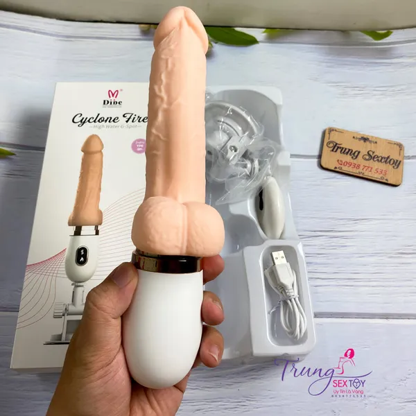 Dương vật giả Dibe điều khiền từ xa có nhiệt siêu phê