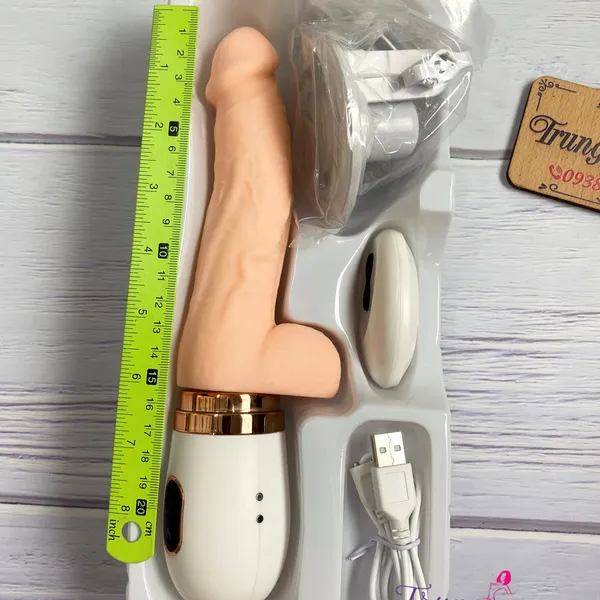 Dương vật giả Dibe điều khiền từ xa có nhiệt siêu phê