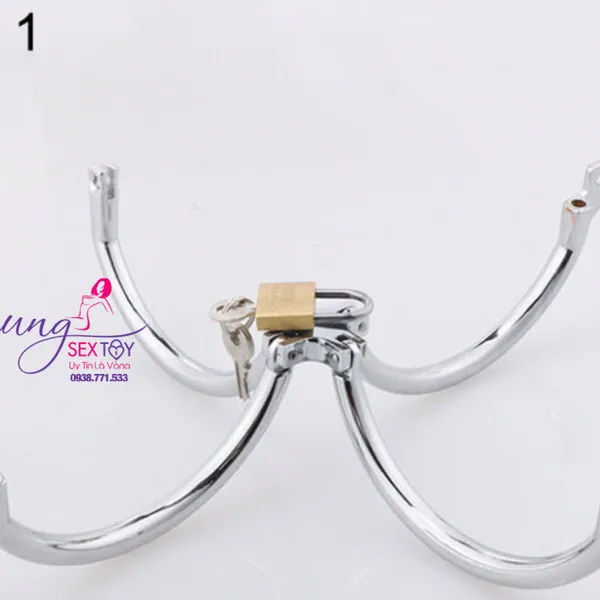 Đô Chơi BDSM Khóa Tay Chữ X Làm Bằng Thép Không Gỉ