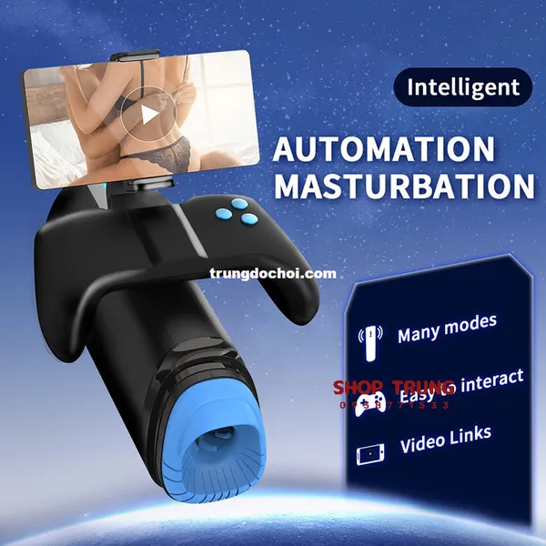 Dụng Cụ Tự Sướng Máy Bay Tự Động Co Thắt và Rung Thụt