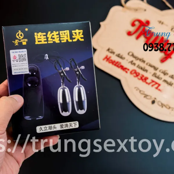 Kích thích và thăng hoa với trứng rung kẹp vú