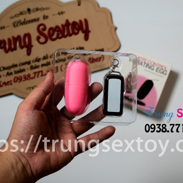 Trứng Rung Điều Khiển Từ Xa Thiết Kế Gọn Tiện Lợi 