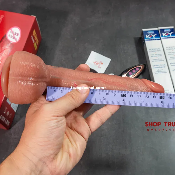 Dương vật giả rung thụt 15cm này giúp bạn có trải nghiệm tình dục tuyệt vời