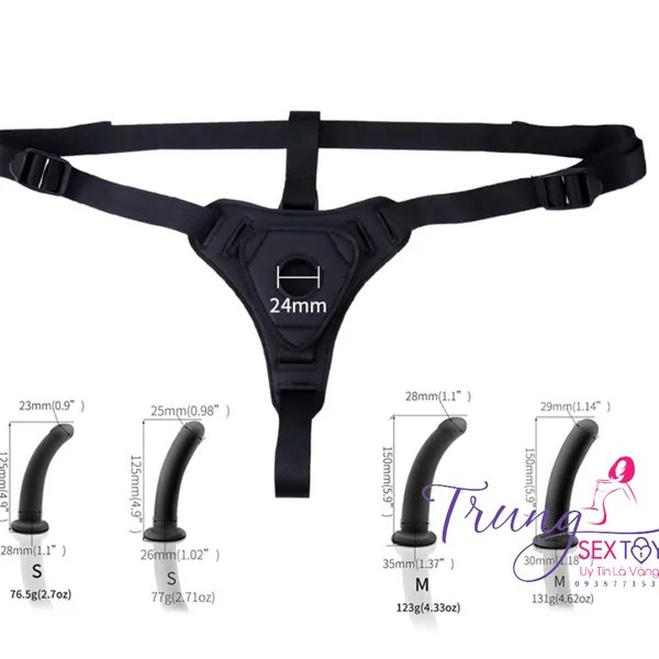 Đắm chìm sự sung sướng với dương vật giả dây đeo mini