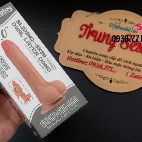 Dương Vật Giả 2 Lớp Mềm Mịn Skin Dual Da Trượt Cho Cảm Giác Như Thật