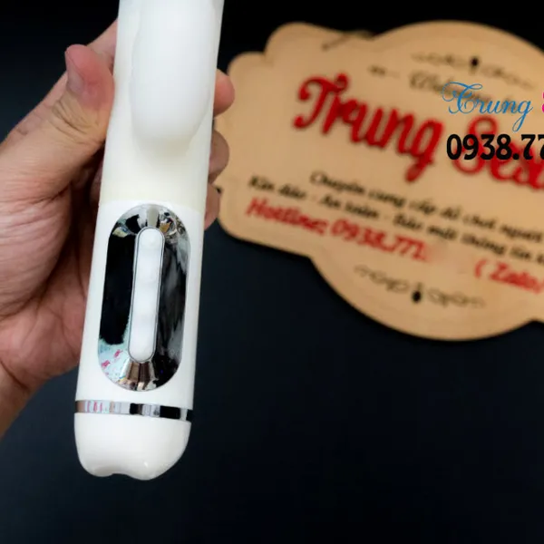 Dương Vật Giả Màu Trắng Rung Xoay Cực Thú Vị