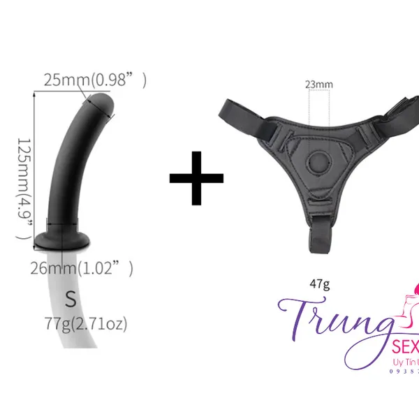 Đắm chìm sự sung sướng với dương vật giả dây đeo mini