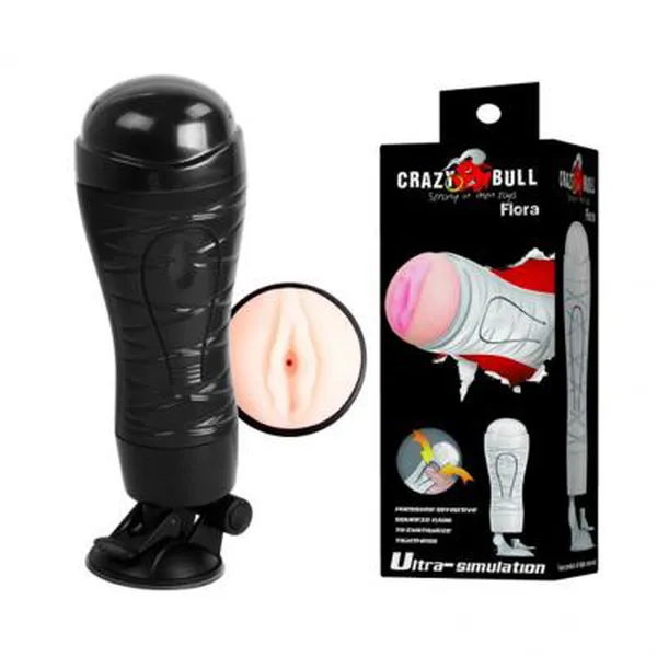Âm đạo giả gắn tường Crazy Bull Flora với 12 chế độ rung đặc biệt