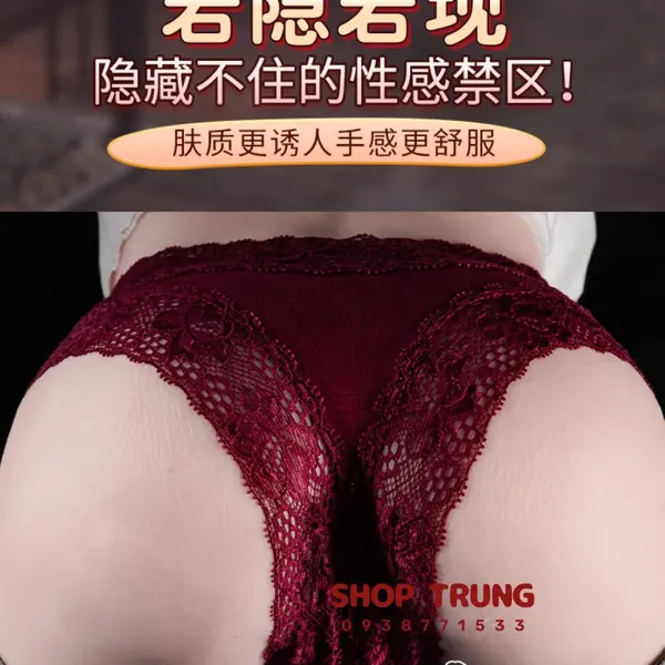Âm Đạo Giả Dạng Mông Chất Liệu TPE Nặng 3kg Thiết Kế Hai Lỗ