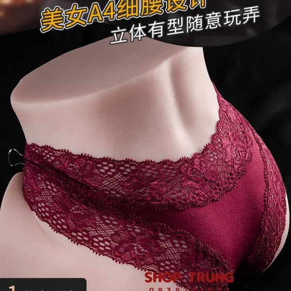 Âm Đạo Giả Dạng Mông Chất Liệu TPE Nặng 3kg Thiết Kế Hai Lỗ