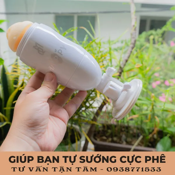 Âm đạo giả gắn tường Happy hai đầu cho cảm xúc gấp đôi