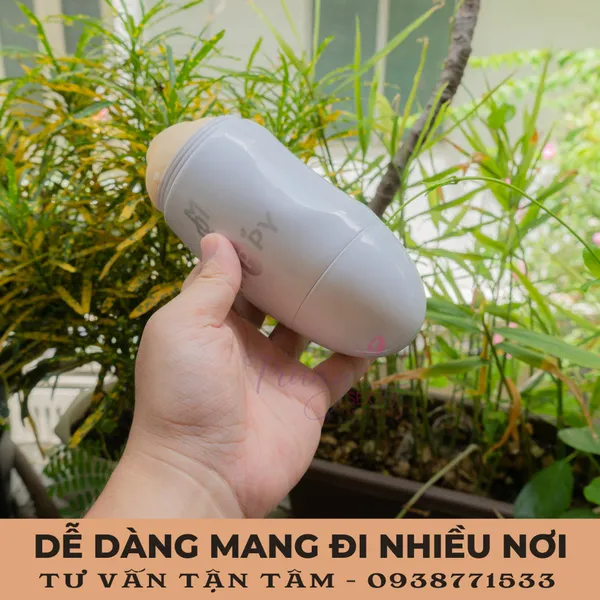 Âm đạo giả gắn tường Happy hai đầu cho cảm xúc gấp đôi