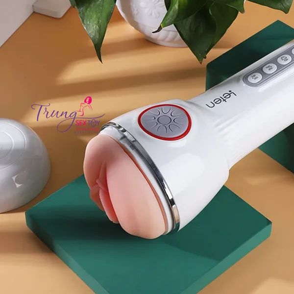 Âm  đạo giả tự động Leten bú mút rung 10 chế độ âm thanh cực phê
