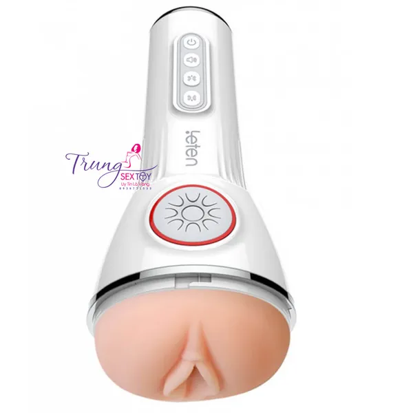Âm  đạo giả tự động Leten bú mút rung 10 chế độ âm thanh cực phê