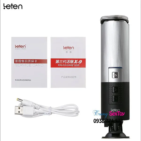 Máy thủ dâm rung thụt  Leten X9 chân thật đến từng phút giây