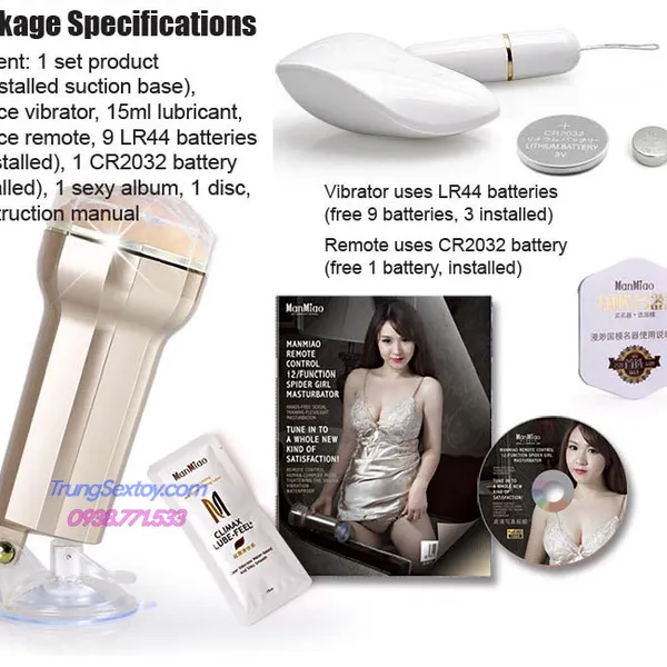 Âm Đạo Giả Điều Khiển Từ Xa Manmiao Đồ Chơi Tình Dục Dành Cho Nam