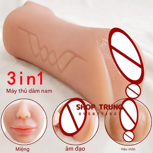 Âm Đạo Giả SIlicon Hai Đầu Mini Đa Năng Cho Nam