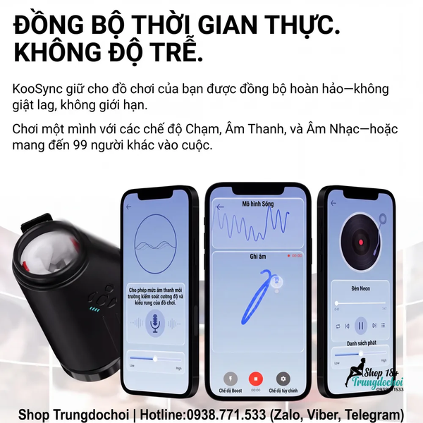 Máy Thủ Dâm Tự Động Kaotik Labs The Shotty - Xoay Thụt Tự Động, Kết Nối App